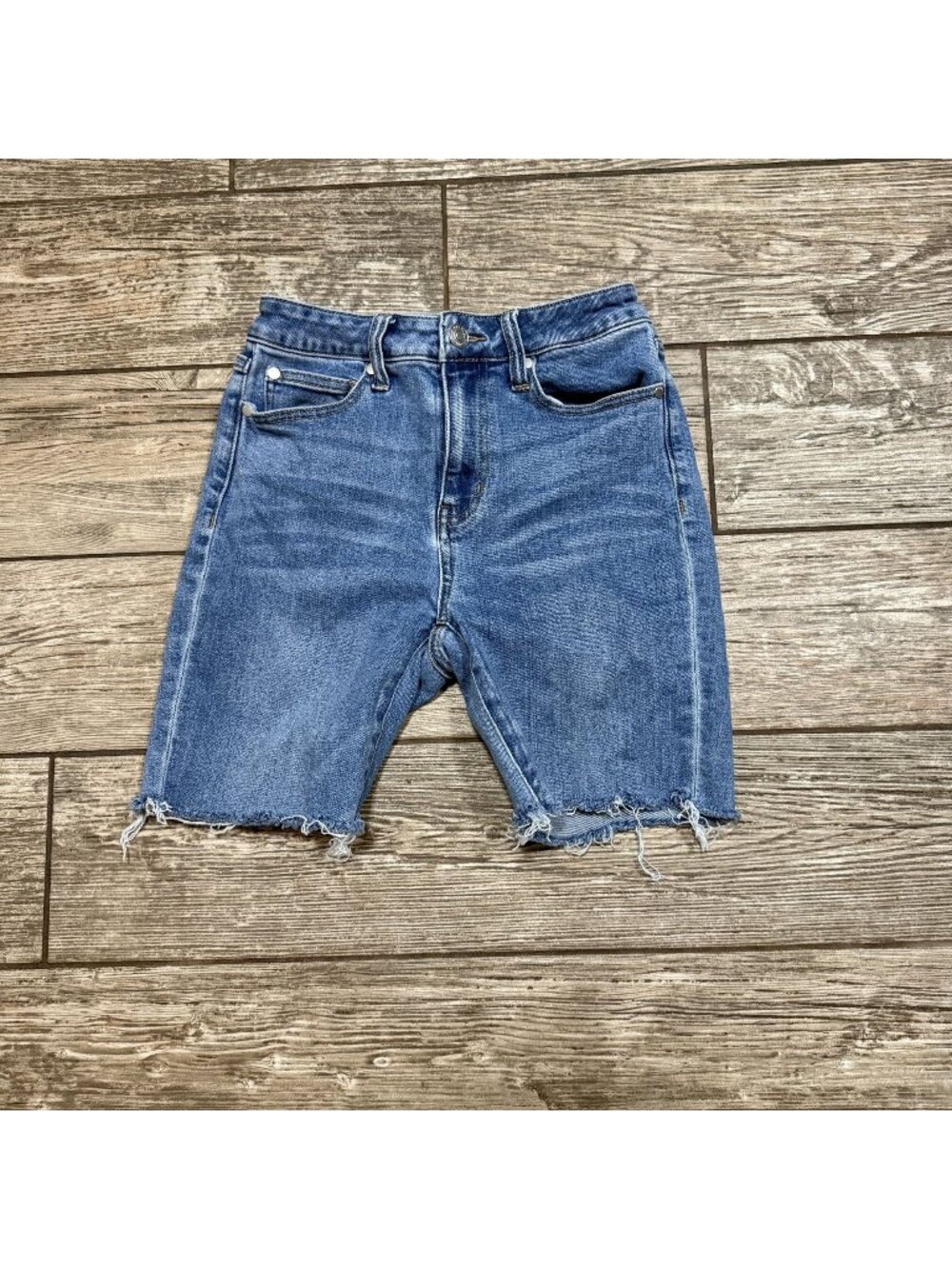 Quince Women's Denim Cutoff Shorts Size 25 Stretch Casual Summer Style